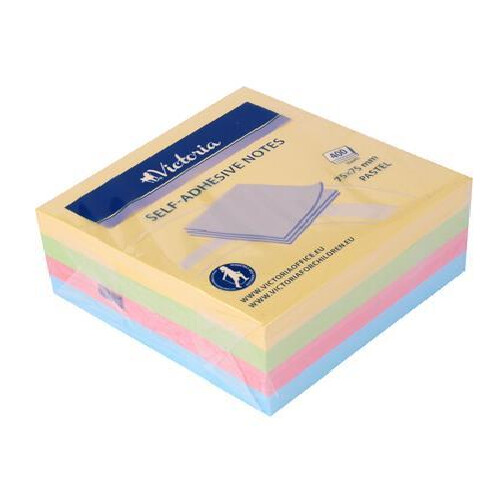 Samolepiaci bloček, 75x75 mm, 400 listov