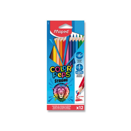 Pastelky trojhranné MAPED ''COLOR'PEPS STRONG'' sada 12 ks