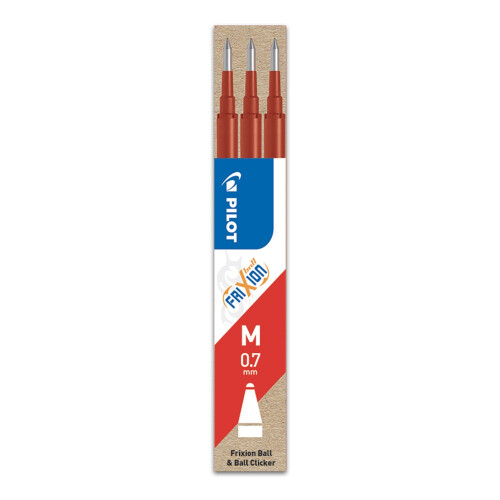 Náplň gumovacia PILOT Frixion 0,7 mm/3 ks (Červená)