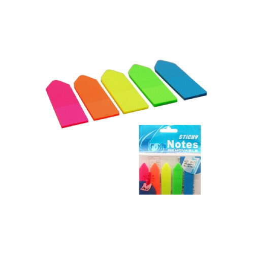 Záložka lepiaca NEON 5 x 25 listov PVC