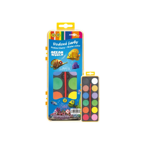 Farby vodové Ocean World - 12 farieb/28 mm