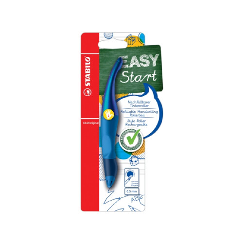 Ergonomický roller pre ľavákov - STABILO EASY (Modrá)