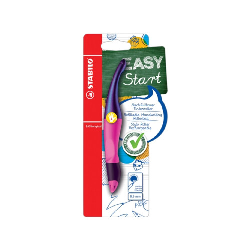 Ergonomický roller pre ľavákov - STABILO EASY (Ružová)