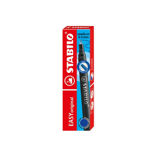 Náplň do guľôčkového pera STABILO EASY original 0,5 mm - modrá 3ks