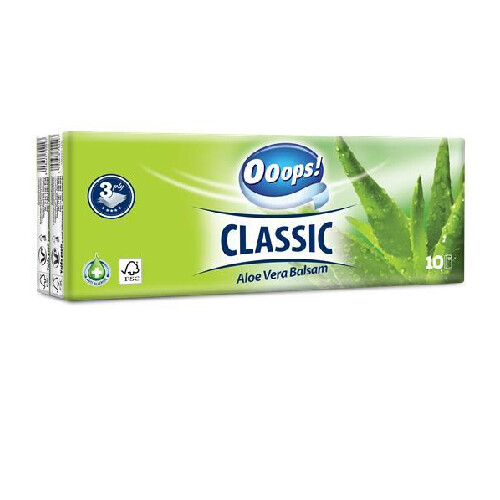 Ooops! Vreckovky Classic Aloe Vera Balsam 10x10/3vrstv.
