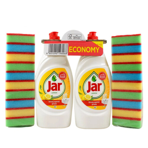 Jar LEMON 2x900ml+2x10ks hubky na riad GRATIS