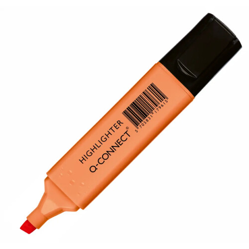 Zvýrazňovač Q-CONNECT pastel (Oranžová)