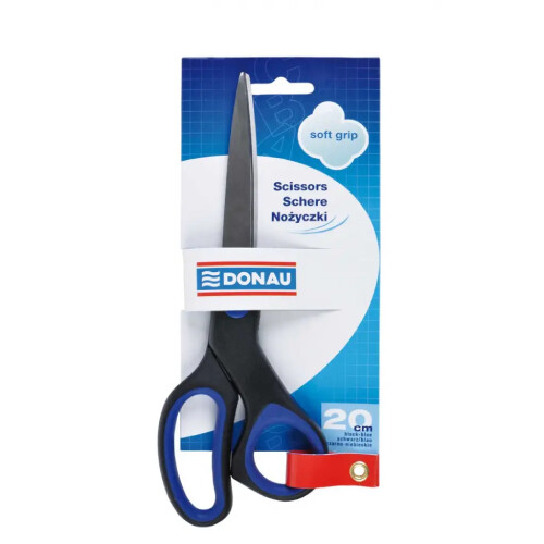 Nožnice DONAU Soft grip 20cm modré