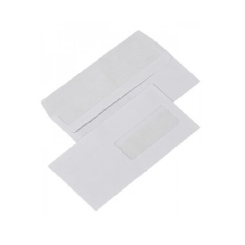 Obálka DL 110x220mm samolepiaca s okienkom