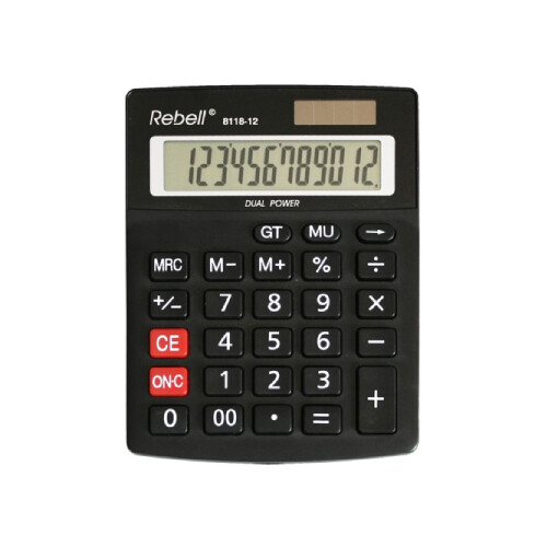 Kalkulačka stolová REBELL RE-8118-12 BX