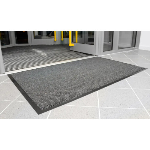 Rohož Vyna-Plush 60x90cm čierna/oceľová