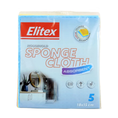 Špongiová utierka ELITEX 5ks