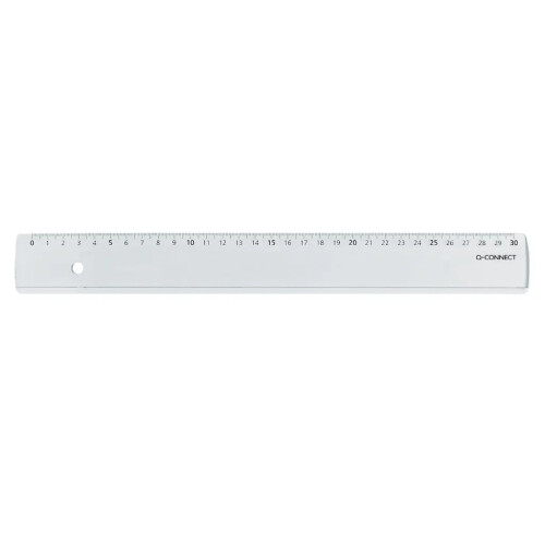 Pravítko Q-CONNECT 30cm transparentné