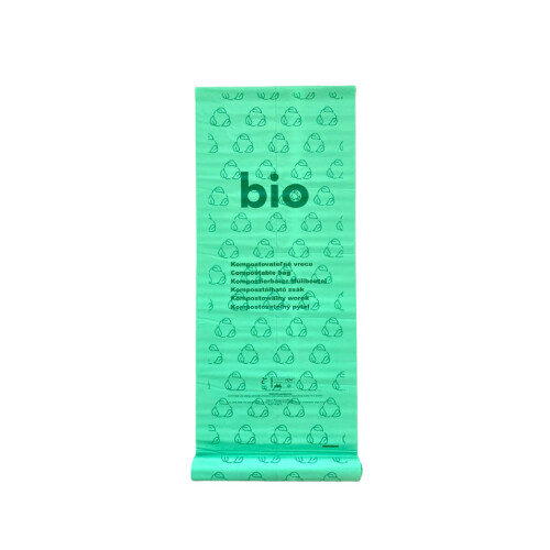 Bio vrecká na psie exkrementy 50 ks-široká rolka 15mic ,  (30x20 cm)