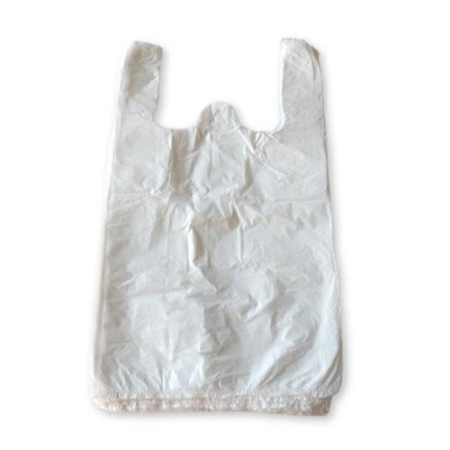 Taška mikroténová 28+14x48 - 10kg  blok - biela