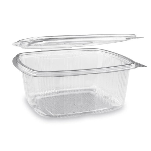 Miska hranatá priehľadná s viečkom PET 1500ml (50ks)