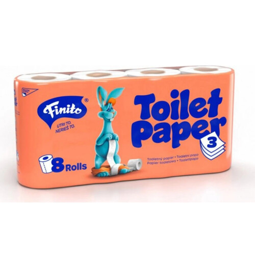 Toaletný papier FINITO 3-vrst.18m (8ks)