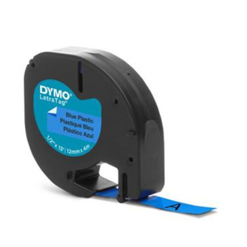 Páska do Dymo Letra Tag 12mmx4m plastová modrá