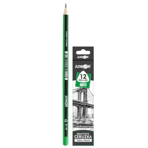 Ceruzka grafitová JUNIOR trojhranná - tvrdosť H (č.3)