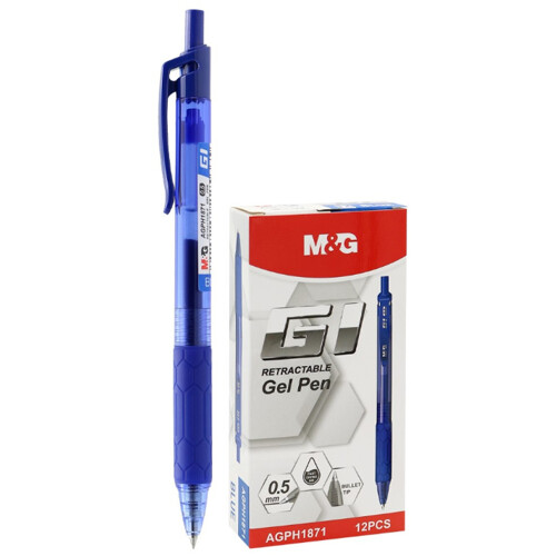 Pero gélové M&G G1 (0,5 mm) - modrá náplň