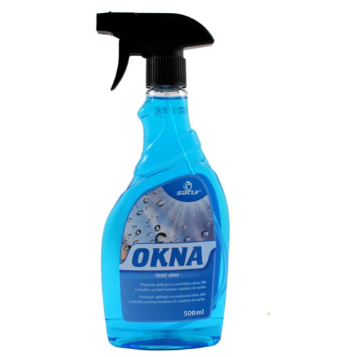 SATUR OKNÁ čistič okien 500ml s rozprašovačom (na okná)