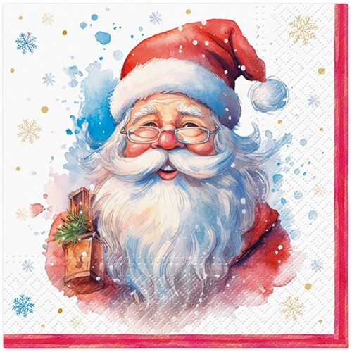 Obrúsky TaT 33x33cm Portrait Of Santa Claus
