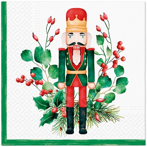 Obrúsky PAW L 33x33cm Composition With Nutcracker