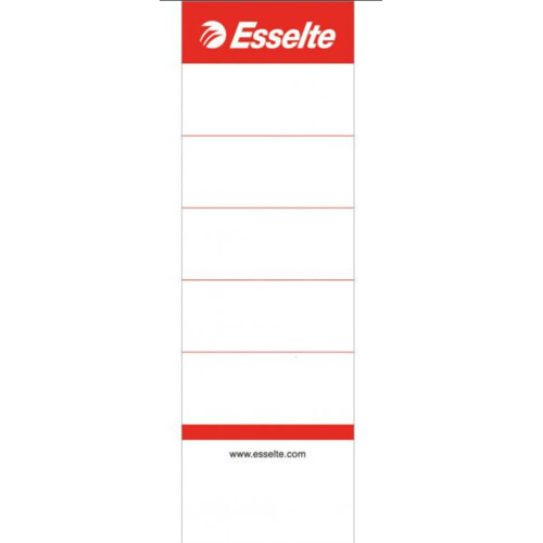 Štítky pre pákové poradače násuvné Esselte 7,5cm/10ks