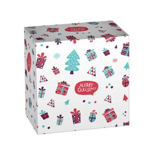 Krabička na zákusky Christmas 130x130x70 mm