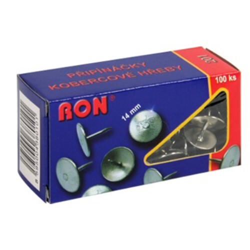 Pripináčiky kobercové RON 201, 14 mm, 100 ks