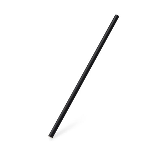 Slamky papierové JUMBO 25cm čierne (100ks)