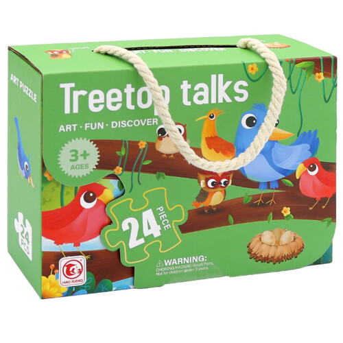 Puzzle detské 44 x 31 cm (24 ks) - Treetop talks