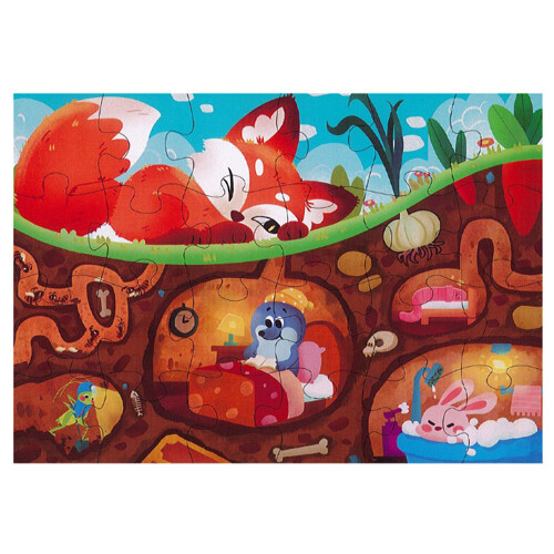 Puzzle detské 44 x 31 cm (24 ks) - Fox secret