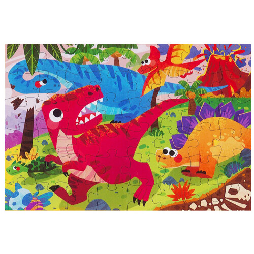 Puzzle detské 50 x 34 cm (48 ks) - The Dinosaur era