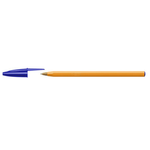 Guľôčkové pero, 0,3 mm, s vrchnákom, BIC ''Orange Original Fine'', modré