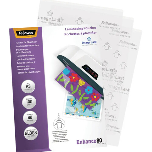 Laminovacie fólie Fellowes 303x426 /A3/ 80mic