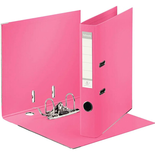 Zakladač pákový Esselte No.1 celoplastový 5cm Solea ružový