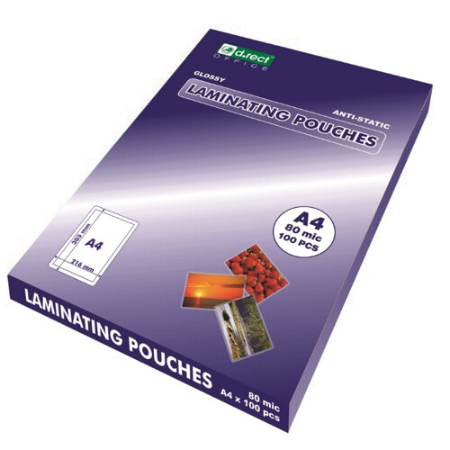 Laminovacia folia D.RECT A4 80mic 100ks