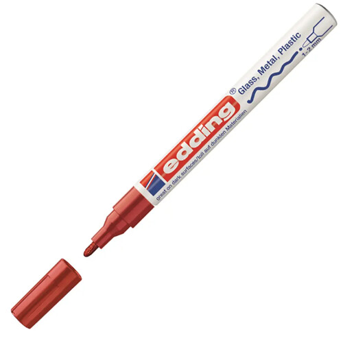Lakový popisovač edding 751 červený