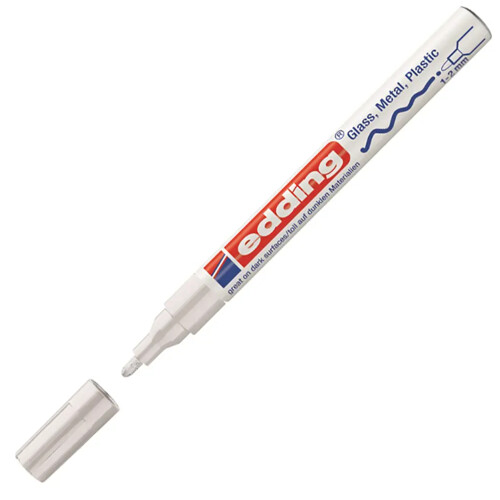 Lakový popisovač edding 751 biely