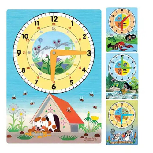 Hodiny školské Akim detské A4 - mix