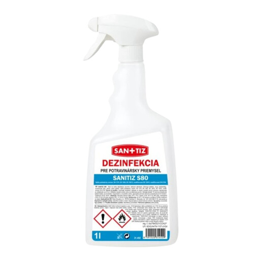 SANITIZ S80 dezinfekcia pre potravinársky priemysel 1l