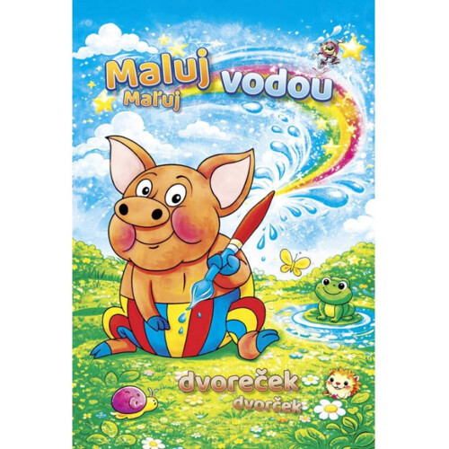 Omaľovánka A4 Maľuj vodou - Dvoreček