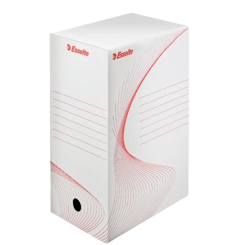 Archívny box Esselte 150mm biely/červený