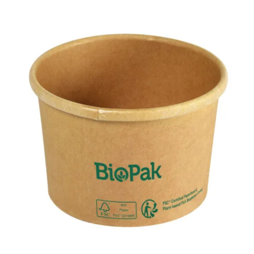 Miska Ronda papierova 240ml hneda kraft 90mm (25ks)