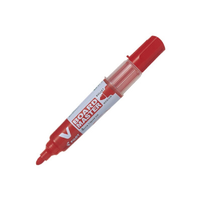 Popisovač na tabule, 2,3 mm, kuželový, PILOT &#039;&#039;V-Board Master&#039;&#039; (Červená)
