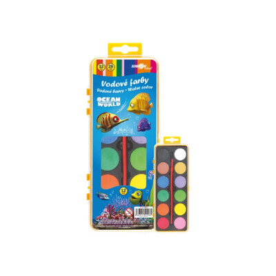 Farby vodové Ocean World - 12 farieb/28 mm