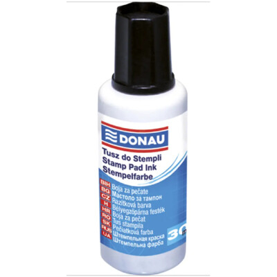 Pečiatková farba DONAU čierna 30ml