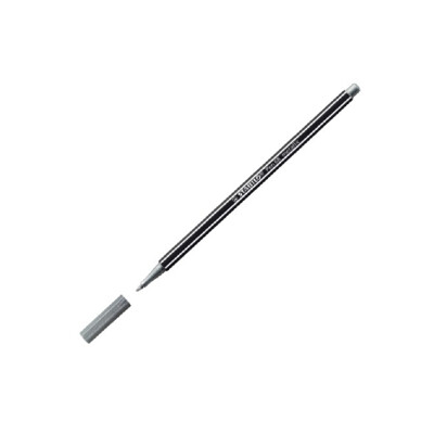 Prémiová vláknová metalická fixka - STABILO Pen 68 metallic (Strieborná)