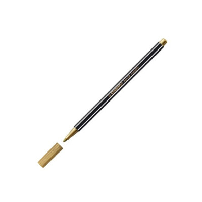 Prémiová vláknová metalická fixka - STABILO Pen 68 metallic (Zlatá)